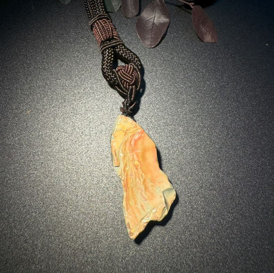 Himalayas Natural Heliodor Rare Stone Hand Rope