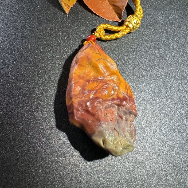 Himalayas Natural Sunstone Rare Stone Hand Rope