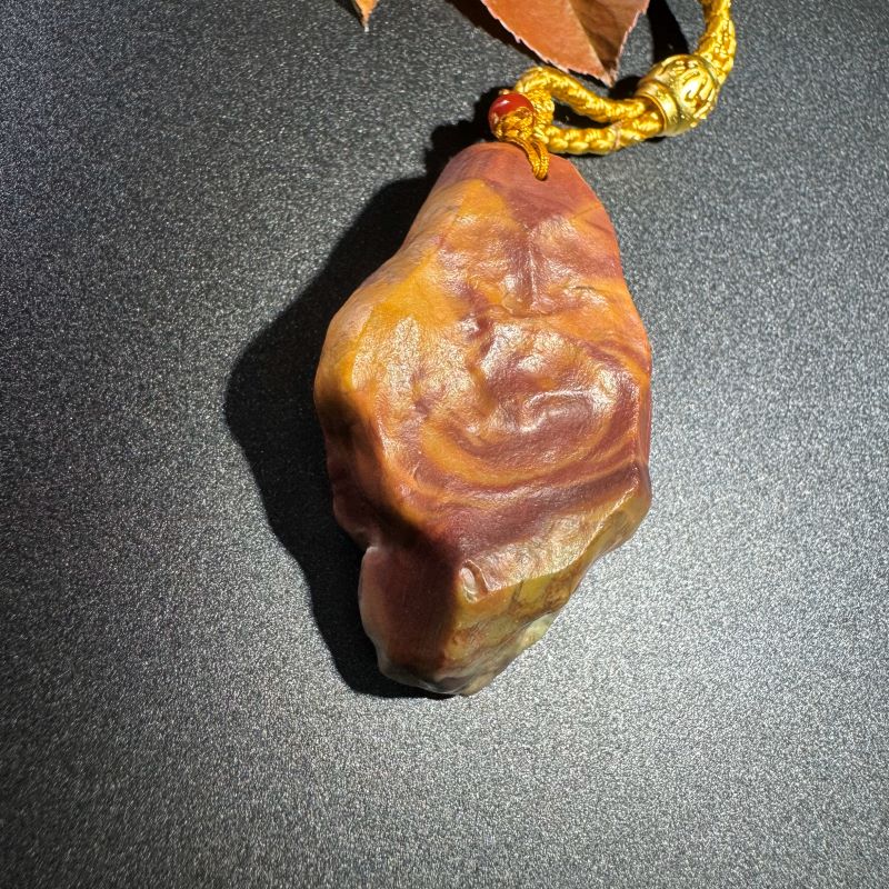 Himalayas Natural Sunstone Rare Stone Hand Rope