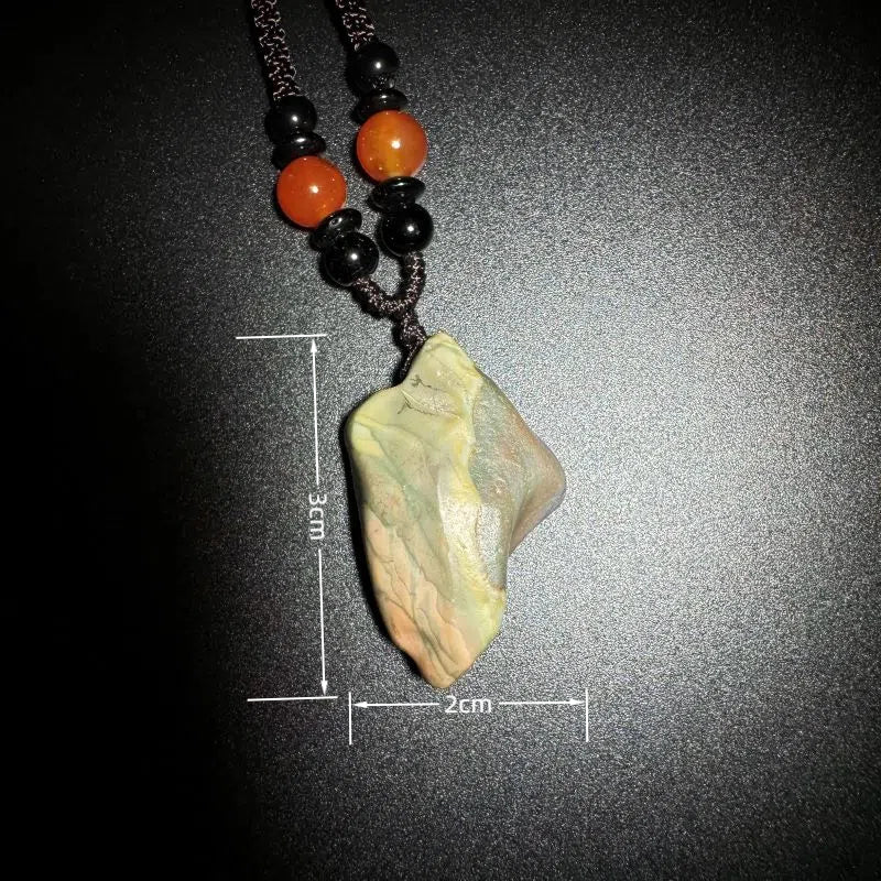 Himalayas Natural Labradorite Rare Stone Pendant