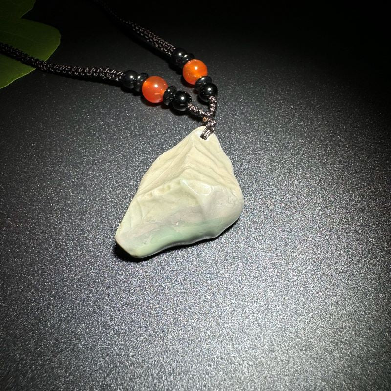 Himalayas Natural Amazonite Rare Stone Pendant