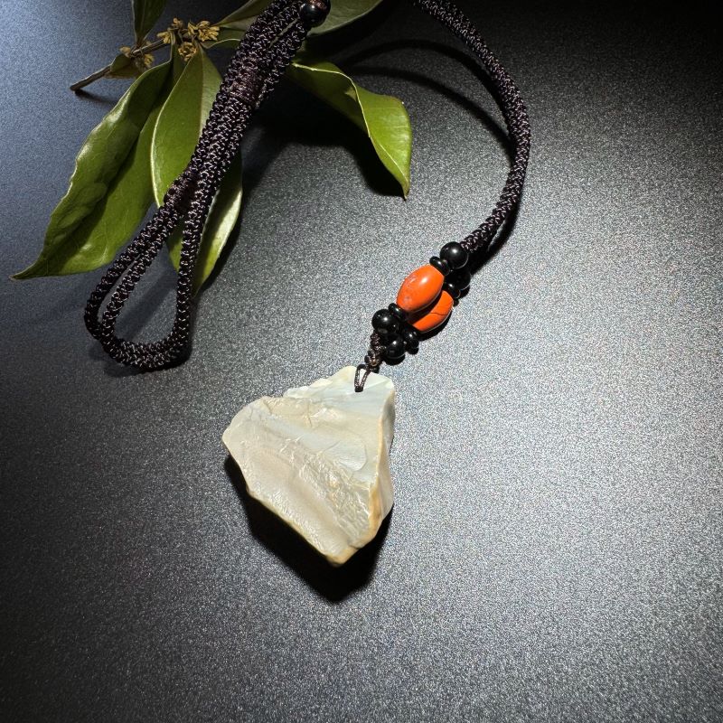 Himalayas Natural Obsidian Rare Stone Pendant