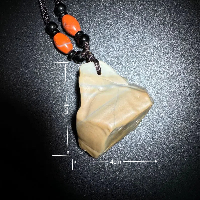 Himalayas Natural Obsidian Rare Stone Pendant