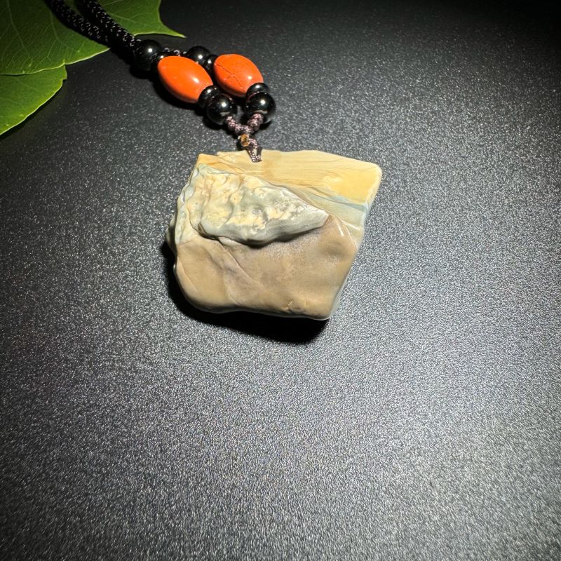 Himalayas Natural Iolite Rare Stone Pendant