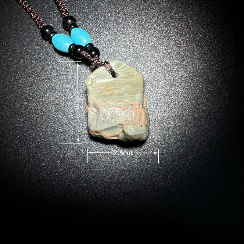 Himalayas Natural Actinolite Rare Stone Pendant