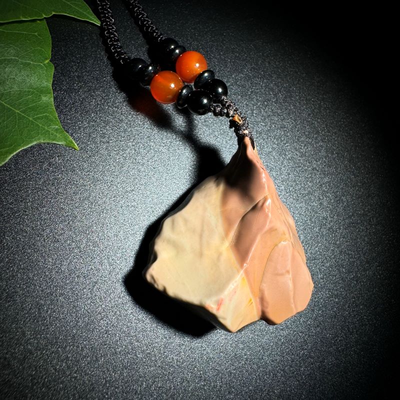 Himalayas Natural Aegirine Rare Stone Pendant