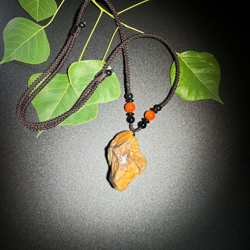 Himalayas Natural Hypersthene Rare Stone Pendant