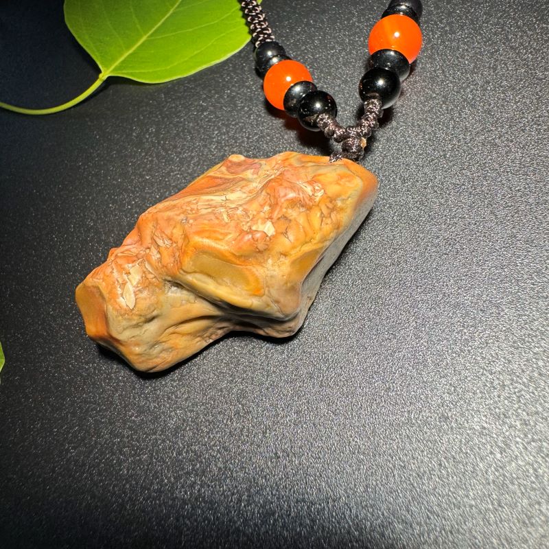 Himalayas Natural Hypersthene Rare Stone Pendant