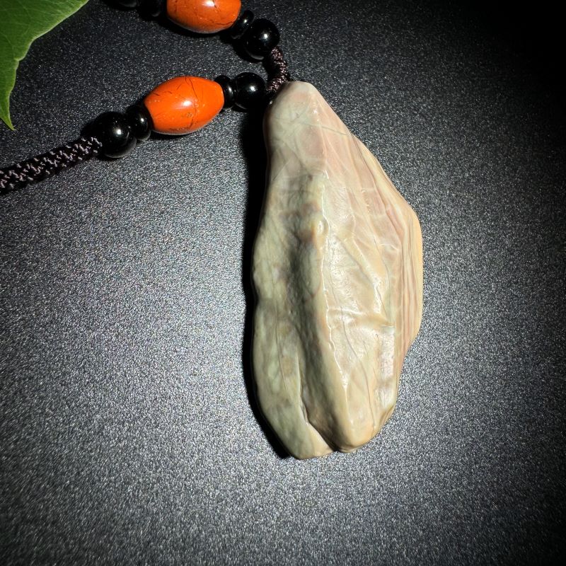 Himalayas Natural Nuummite Rare Stone Pendant