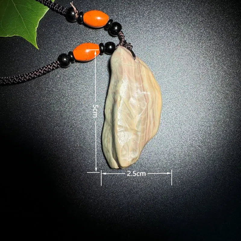 Himalayas Natural Nuummite Rare Stone Pendant