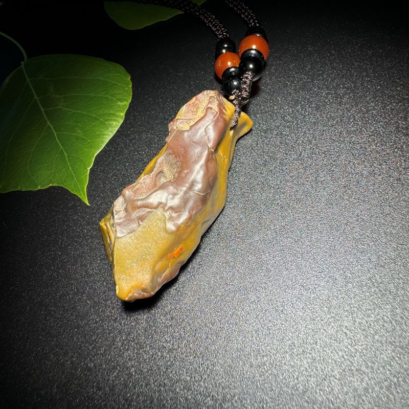 Himalayas Natural Pyrophyllite Rare Stone Pendant