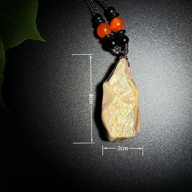 Himalayas Natural Epidote Rare Stone Pendant