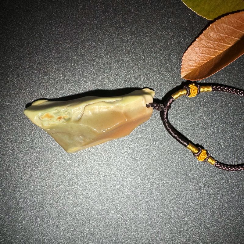 Himalayas Natural Ferroan Rare Stone Pendant