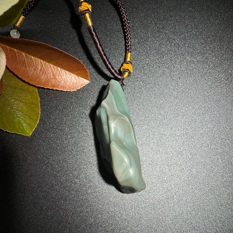 Himalayas Natural Neptunite Rare Stone Pendant