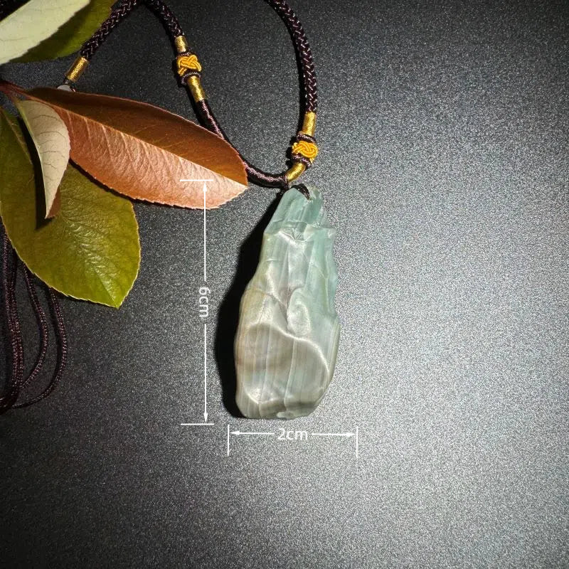 Himalayas Natural Neptunite Rare Stone Pendant