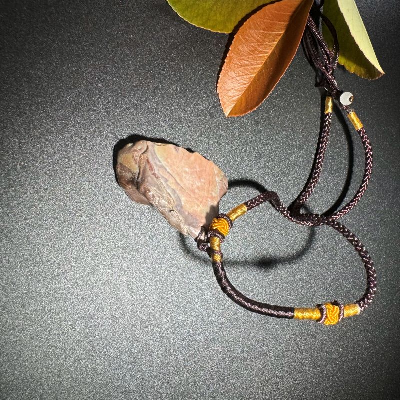 Himalayas Natural Pyrolusite Rare Stone Pendant