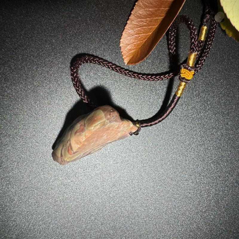 Himalayas Natural Pyrolusite Rare Stone Pendant