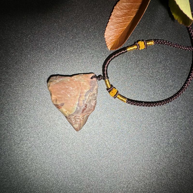 Himalayas Natural Pyrolusite Rare Stone Pendant