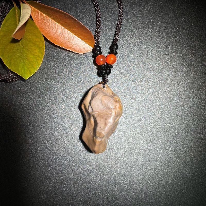 Himalayas Natural Zirconolite Rare Stone Pendant