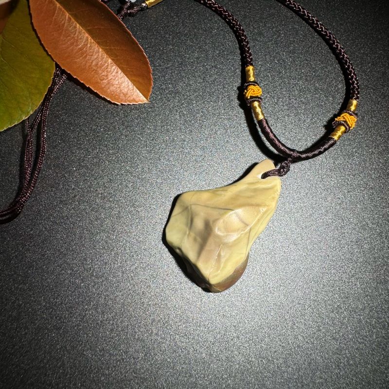 Himalayas Natural Axinite Rare Stone Pendant