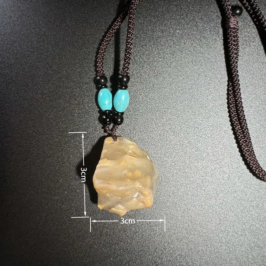 Himalayas Natural Jet Rare Stone Pendant