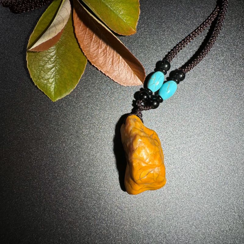 Himalayas Natural Wollastonite Rare Stone Pendant