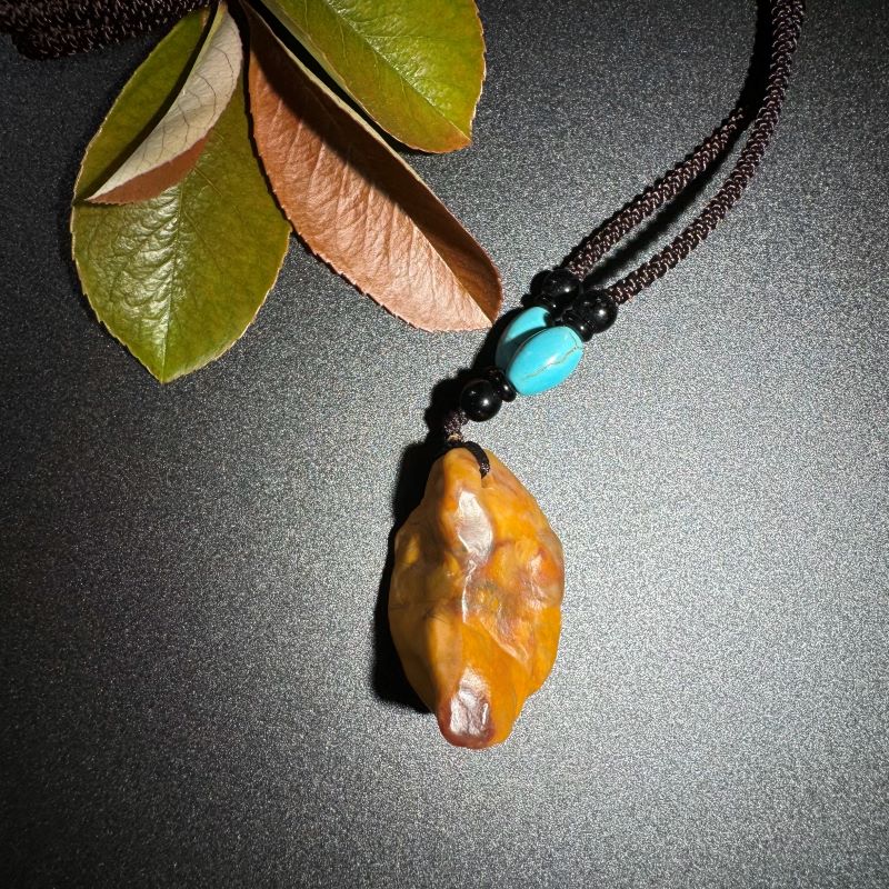 Himalayas Natural Wollastonite Rare Stone Pendant