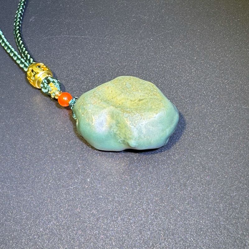 Himalayas Natural Prehnite Rare Stone Hand Rope