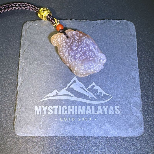 Himalayas Natural Lace Agate Rare Stone Hand Rope