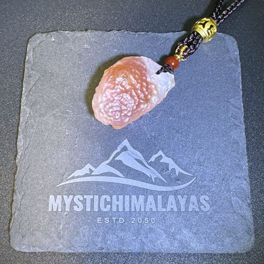 Himalayas Natural Crazy Lace Agate Rare Stone Hand Rope