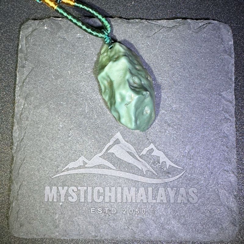 Himalayas Natural Green Tourmaline Rare Stone Pendant