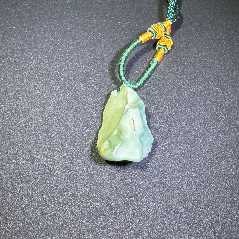 Himalayas Natural Green Tourmaline Rare Stone Pendant