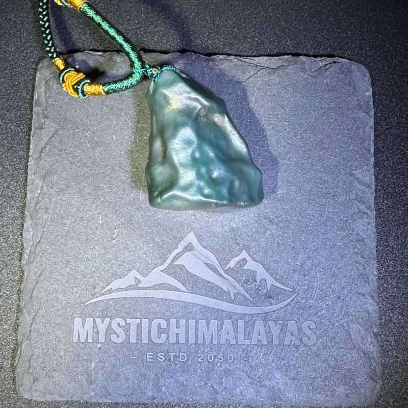 Himalayas Natural Gaspeite Rare Stone Pendant