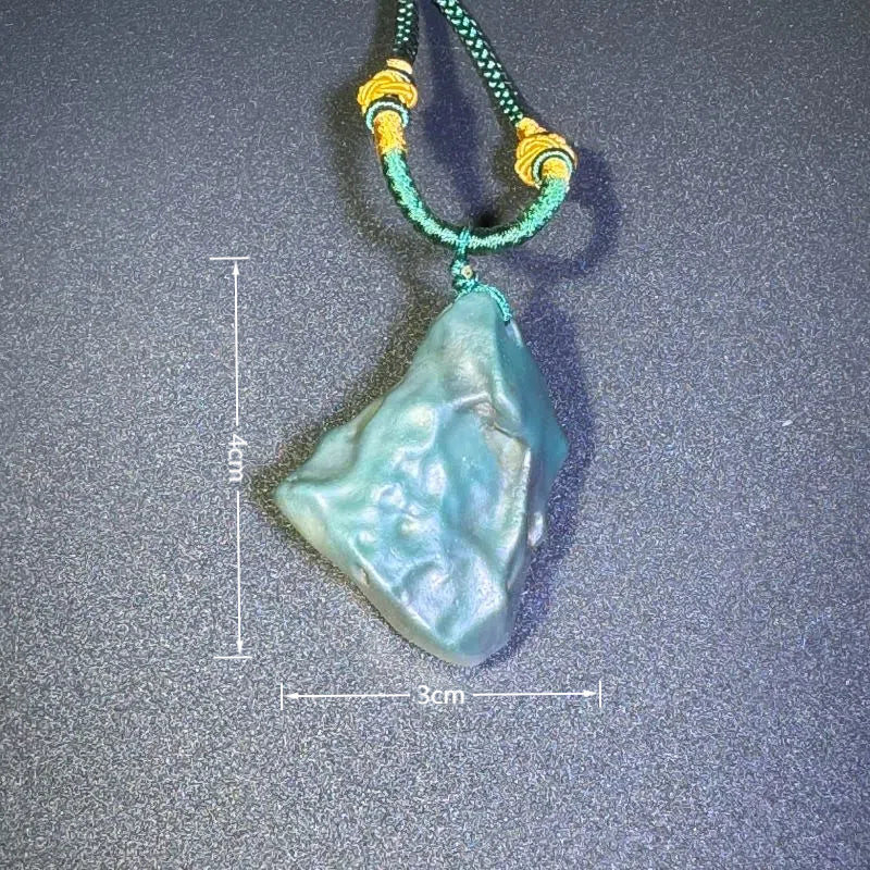 Himalayas Natural Gaspeite Rare Stone Pendant