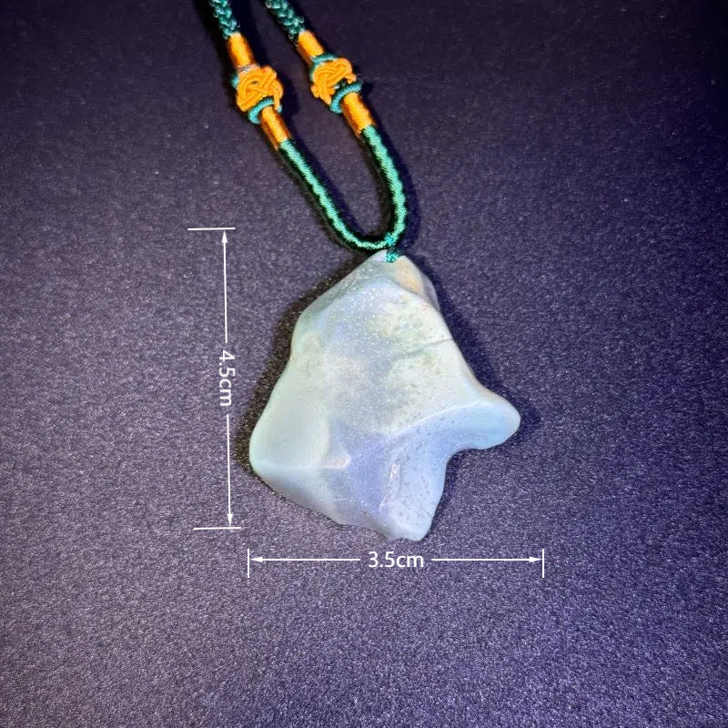 Himalayas Natural Unakite Rare Stone Pendant