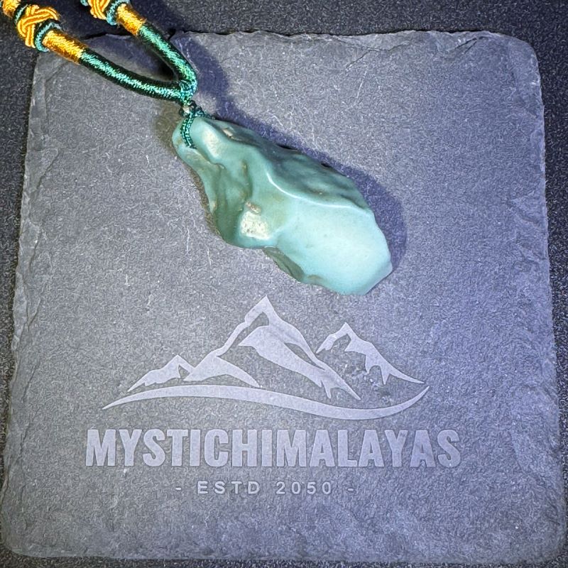 Himalayas Natural Malachite Rare Stone Pendant