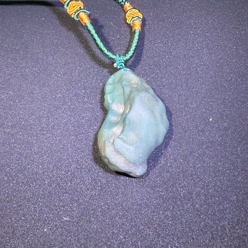 Himalayas Natural Green Calcite Rare Stone Pendant