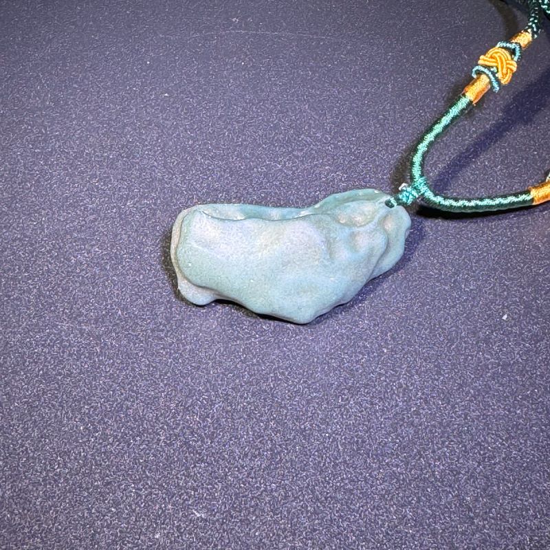 Himalayas Natural Green Calcite Rare Stone Pendant