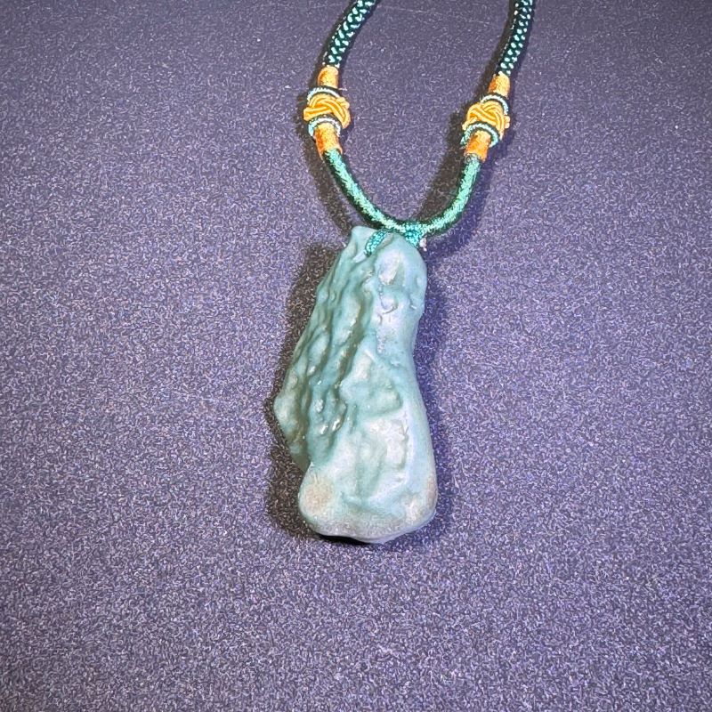 Himalayas Natural Green Calcite Rare Stone Pendant