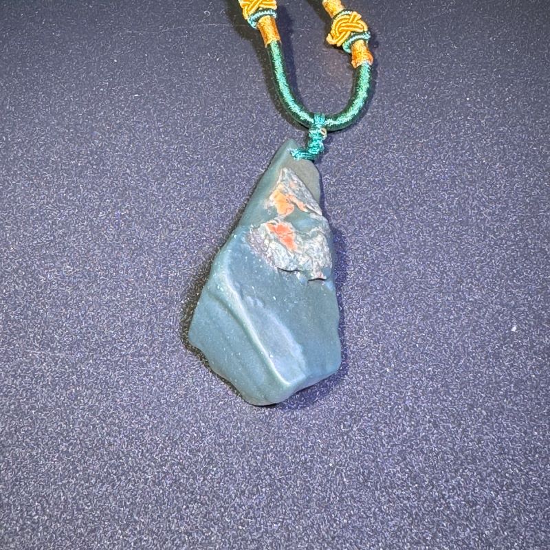 Himalayas Natural Prasiolite Rare Stone Pendant