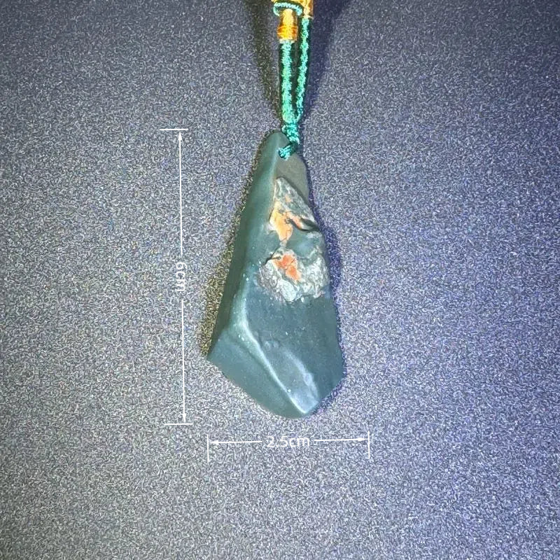 Himalayas Natural Prasiolite Rare Stone Pendant