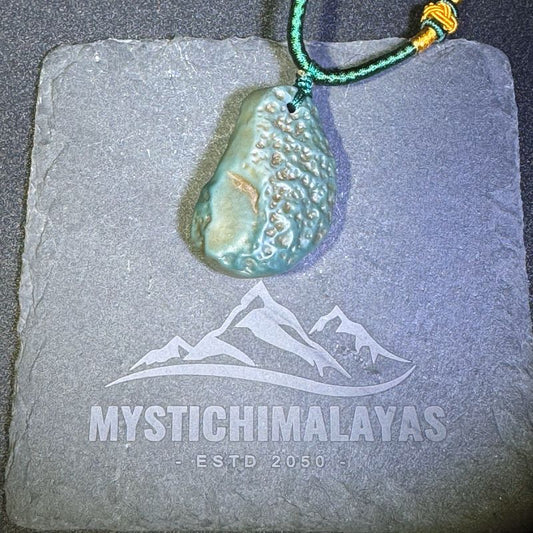 Himalayas Natural Green Apatite Rare Stone Pendant