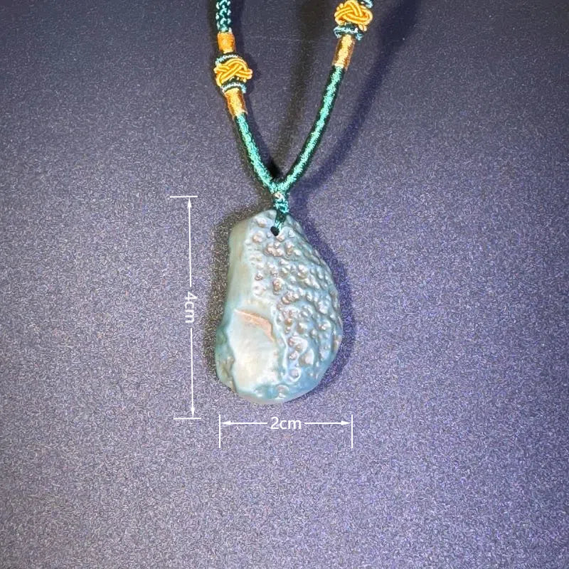 Himalayas Natural Green Apatite Rare Stone Pendant