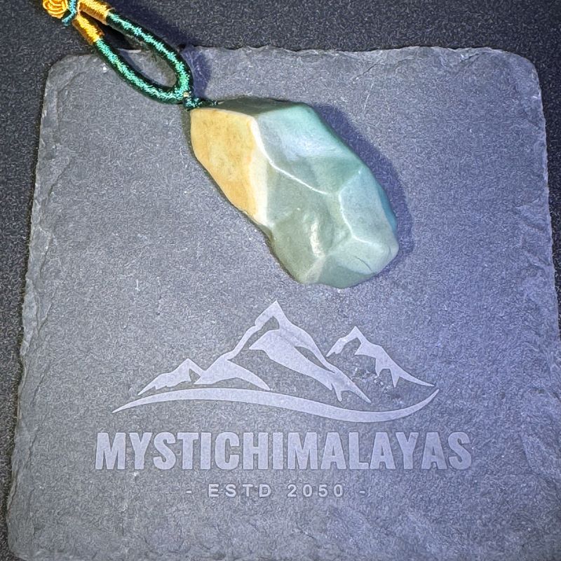 Himalayas Natural Pistachio Opal Rare Stone Pendant