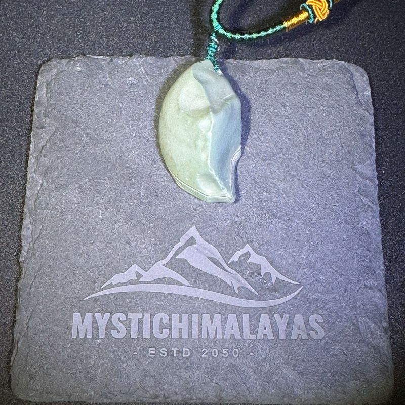 Himalayas Natural Green Kyanite Rare Stone Pendant