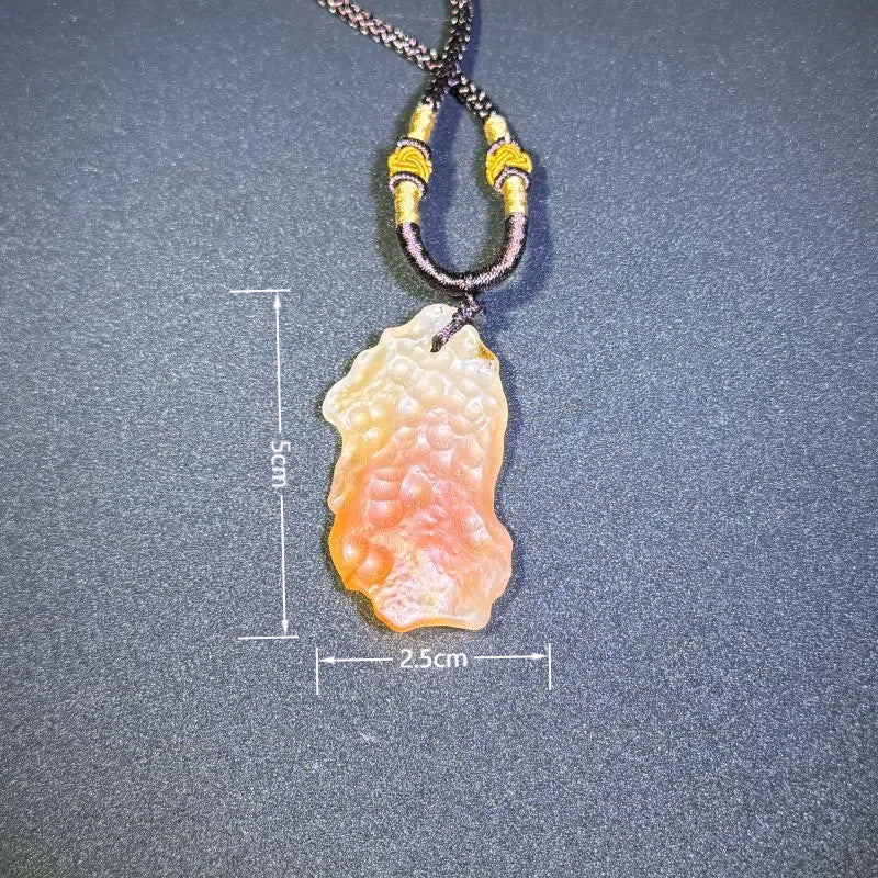 Himalayas Natural Moss Agate Rare Stone Pendant