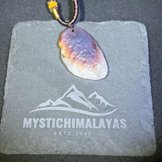 Himalayas Natural Lace Agate Rare Stone Pendant