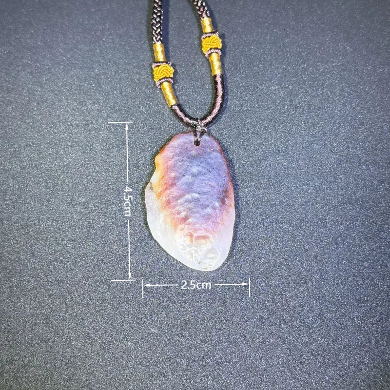 Himalayas Natural Lace Agate Rare Stone Pendant