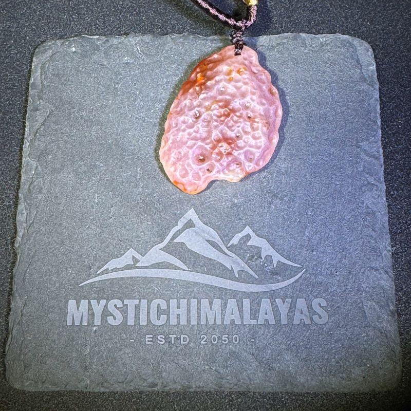 Himalayas Natural Crazy Lace Agate Rare Stone Pendant