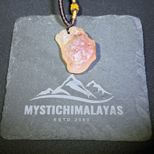 Himalayas Natural Plume Agate Rare Stone Pendant